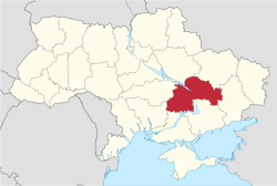 اوبلاست دنپروپتروڤسك Dnipropetrovsk Oblastموقع