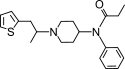 Chemical structure of α-methylthiofentanyl.