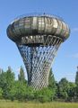 برج ماء مزدوج التسطير مع خزان toroidal، تصميم يان بوگوسوافسكي، فيCiechanów، بولندا