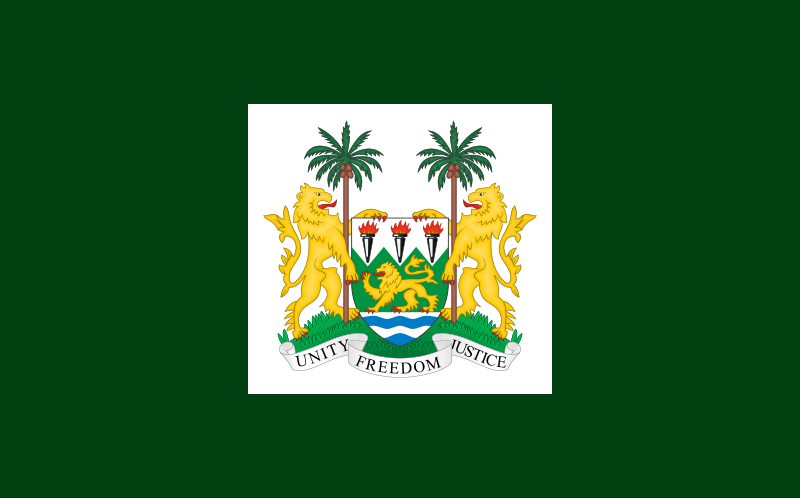 ملف:Flag of the President of Sierra Leone.svg
