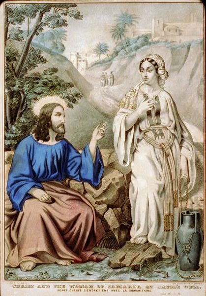 ملف:Jesus and Samaritan at Jacob's well.jpg