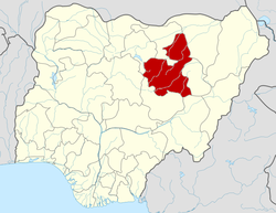 موقع ولاية باوچي في نيجيريا