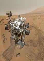 Curiosity rover, roving Mars since 2012