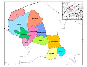 خريطة المقاطعة وأقسامها