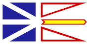 The flag of Newfoundland and Labrador, a Canadian province