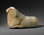Reclining mouflon; 2600–1900 BC; marble; length: 28 cm; Metropolitan Museum of Art (New York City)