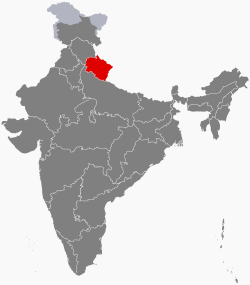 موقع أوتاراخند في الهند