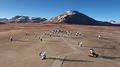 The future ALMA array on Chajnantor (artist's rendering)