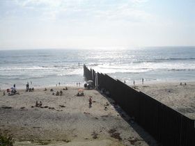 Beach in Tijuana at the border