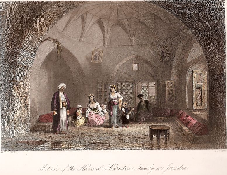 ملف:Interior of the House of a Christian Family in Jerusalem.jpg