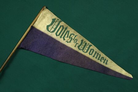 A pennant from the Women's Suffrage movement in the state of Indiana.