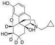 Chemical structure of 6β-Naltrexol-d4