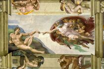 Michelangelo The Creation of Adam Sistine Chapel (ceiling)