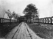 1873年に撮影された科挙会場「号舎」。7500の個室を備える