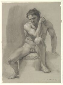 Seated Nude Male at the Metropolitan Museum of Art