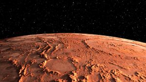 سطح المريخ.