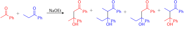 Crossed aldol (addition) reaction