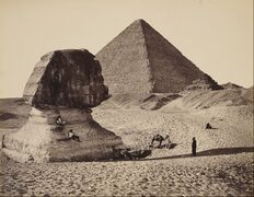 Sphinx and Egyptian pyramids