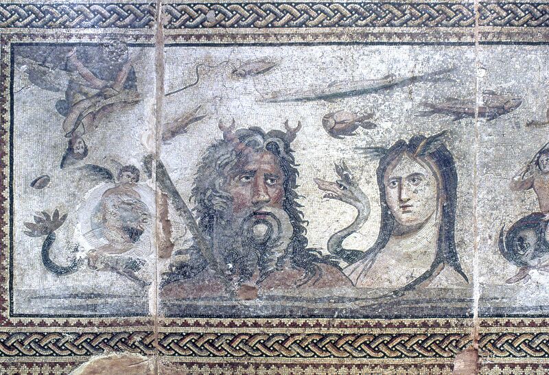 ملف:Gaziantep Zeugma Museum Oceanus and Thetys 1 mosaic 005.jpg