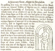 Maundrell's depiction of the Assyrian stelae (1697)