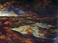The Storm at Sea, an unfinished work, probably Bruegel's last painting