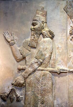 Bas-relief depicting Sargon II