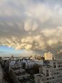 Mammatus clouds formation in Berlin Germany 2021