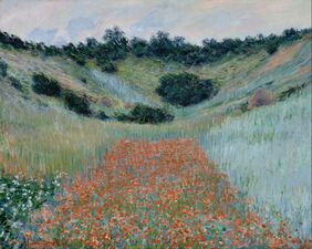 Claude Monet, Poppy Field in a Hollow near Giverny, 1888