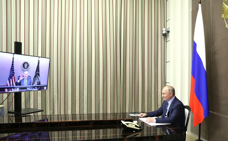 ملف:Talks between Vladimir Putin and President of the United States Joseph Biden.jpg