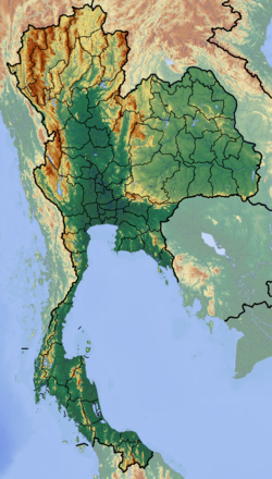 Location map Thailand is located in Thailand