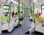 قطار مكة في رحلة تجريبية.