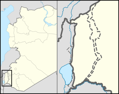 Location map Syria Golan