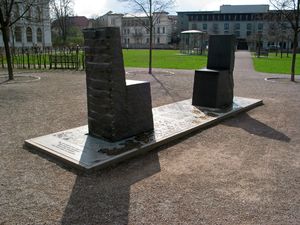 In 2000, Hafiz-Goethe monument in Weimar,Germany