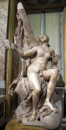 Museo borghese, sala del gladiatore, g.l. bernini, verità svelata, 1645-52, 02.JPG