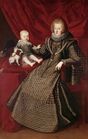 Infantin Maria Anna, Kaiserin, in ganzer Figur mit ihrem erstgeborenen Sohn Ferdinand (1634), Anonymous, Kunsthistorisches Museum, Vienna.