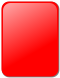 Players are cautioned with a yellow card, and sent off with a red card, which is sometimes round.