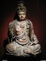 Chinese wooden bodhisattva, 12th to 13th century.