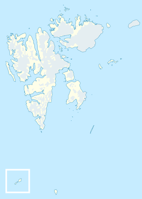 Location map Svalbard
