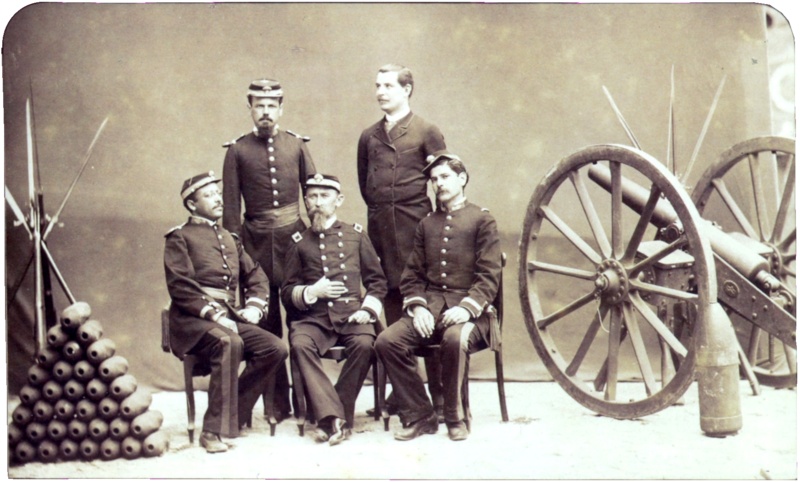 ملف:Oficiais brasileiros canhao 1886.png
