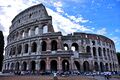 The Colosseum in Rome, Italy, with 7.4 million[بحاجة لمصدر] tourists, is one of the most popular tourist attractions in the world.
