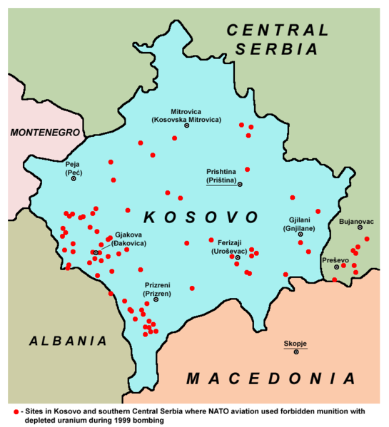 ملف:Kosovo uranium NATO bombing1999.png