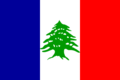 Flag of the State of Greater Lebanon during the French mandate 1920-1943