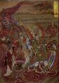 Vaishravana riding across the waters. Five Dynasties, mid-10th century CE.