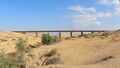Railway bridge over Nahal Ofakim north of Beer-Sheba.