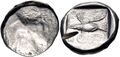 Coin of Cyprus, c. 450 BC.