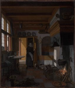 Kitchen Interior, c.1665 by Emanuel de Witte