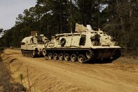 M88 Recovery Vehicle & M992 field artillery ammunition supply vehicle.JPEG