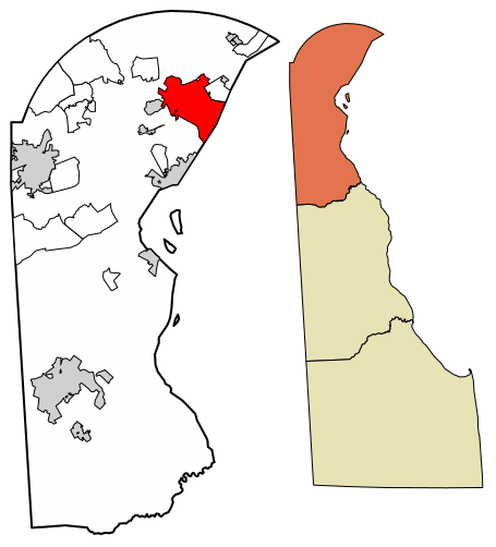 ملف:New Castle County Delaware Incorporated and Unincorporated areas Wilmington Highlighted 1077580.svg