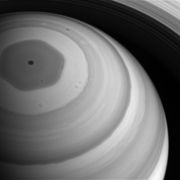 Saturn's hexagon, a hexagonal cloud pattern around the north pole of the planet