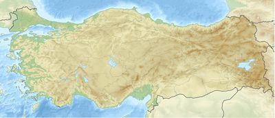 Location map Turkey relief
